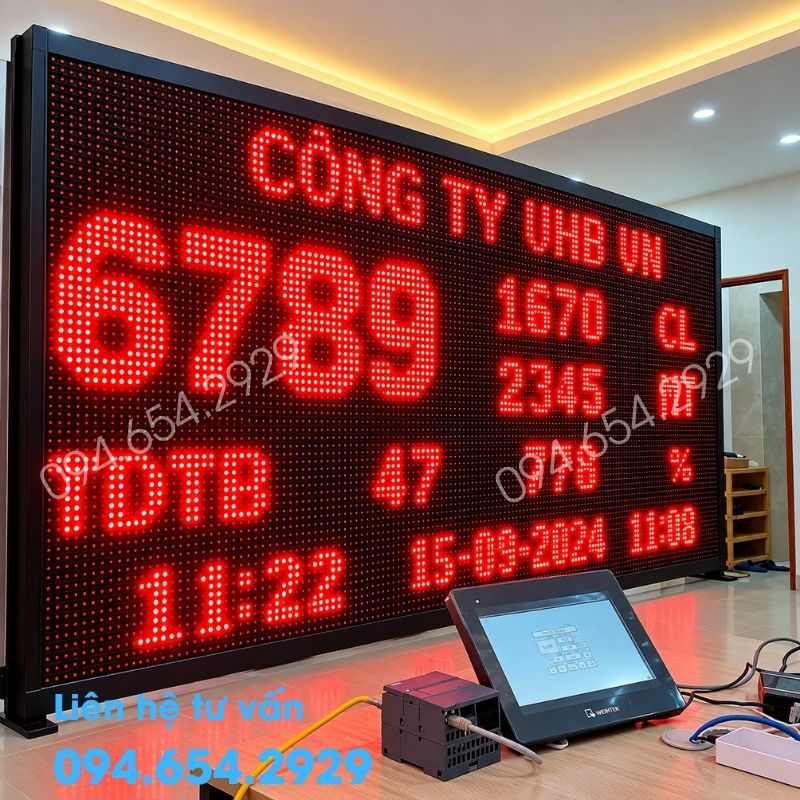 Bảng LED kết nối màn HMI