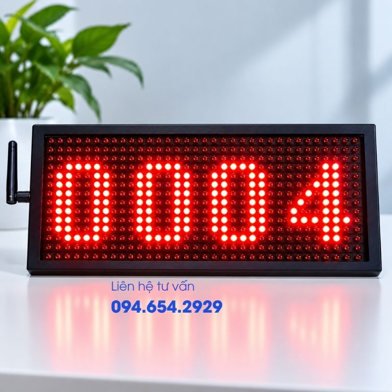 Bảng LED Hiển Thị Số Thứ Tự 4 Bảng LED Hiển Thị Số Thứ Tự