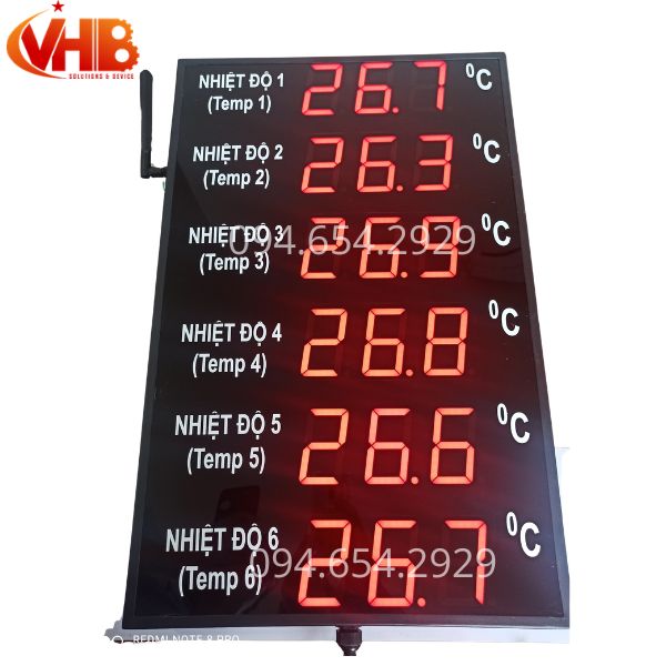 Bảng hiển thị nhiệt độ lò nung