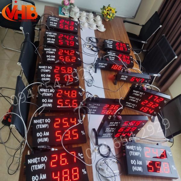 Bảng led hiển thị nhiệt độ độ ẩm