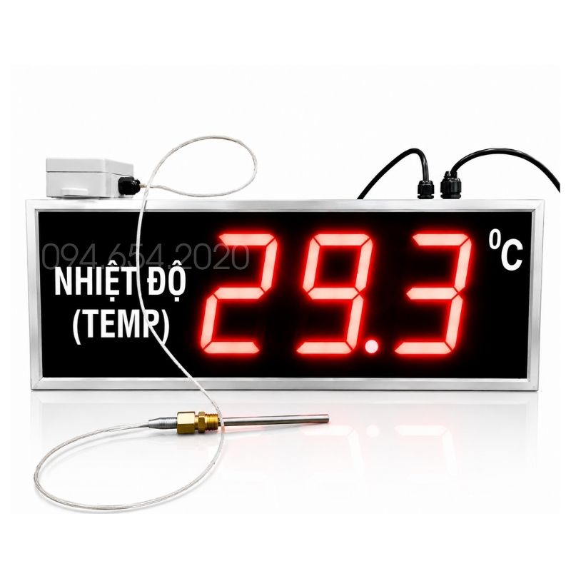 Bảng Led Hiển Thị Giá Trị Từ Cảm Biến Dòng PT100 2 Bảng Led Hiển Thị Giá Trị Từ Cảm Biến Dòng PT100