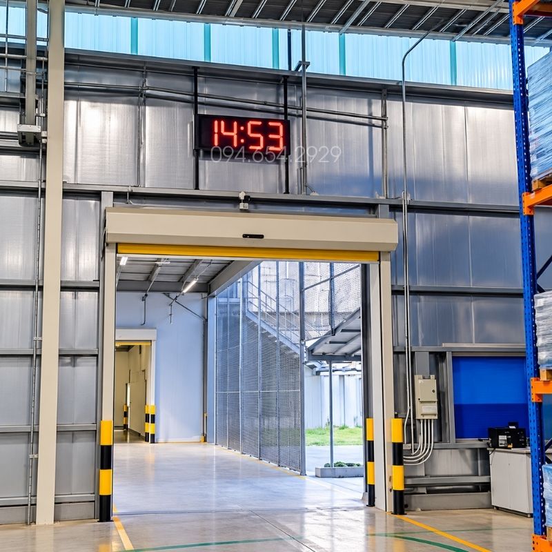 Bảng LED Hiển Thị Thời Gian Trong Nhà Máy 4 Bảng LED Hiển Thị Thời Gian Trong Nhà Máy