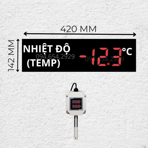 Bảng led đo nhiệt độ kho lạnh
