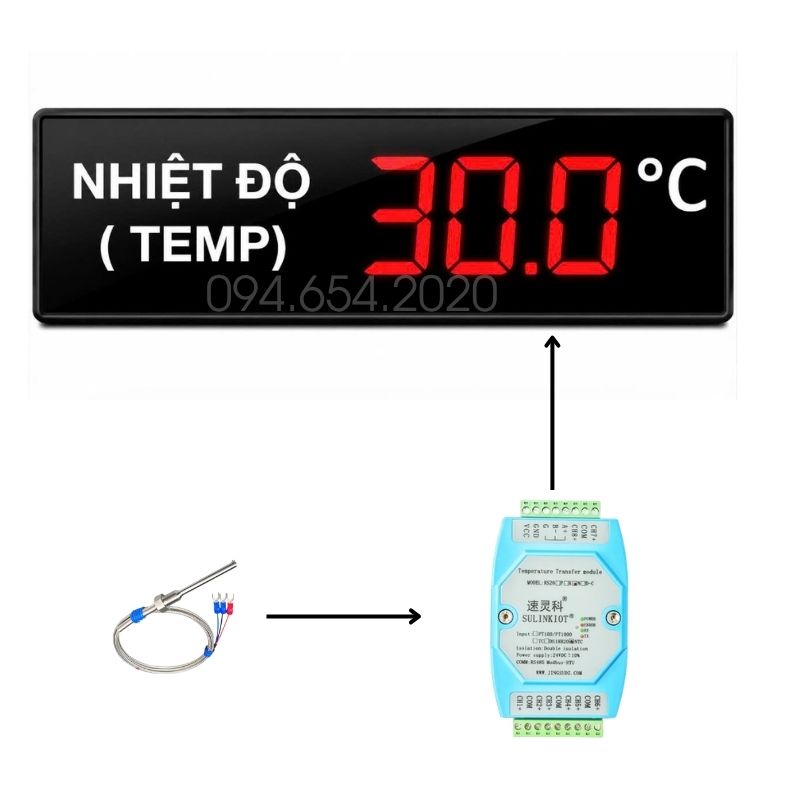 Bảng LED Đo Nhiệt Độ Kho Lạnh