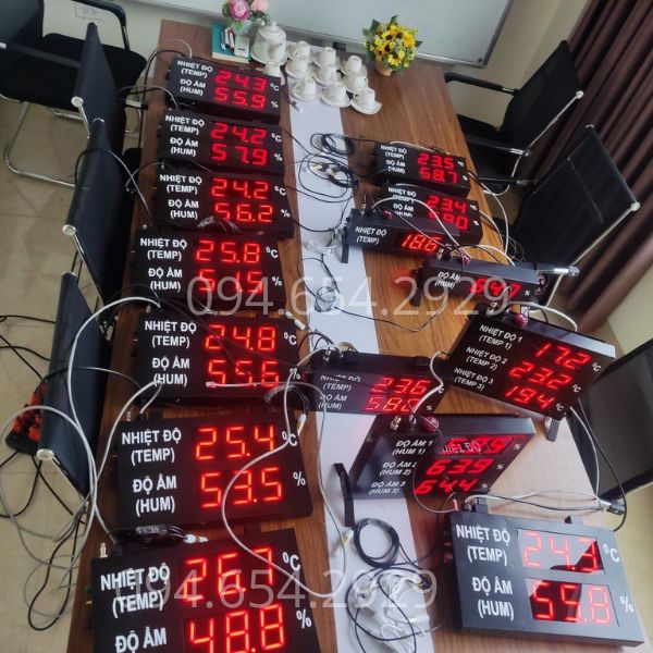 Bảng LED nhiệt độ độ ẩm công nghiệp