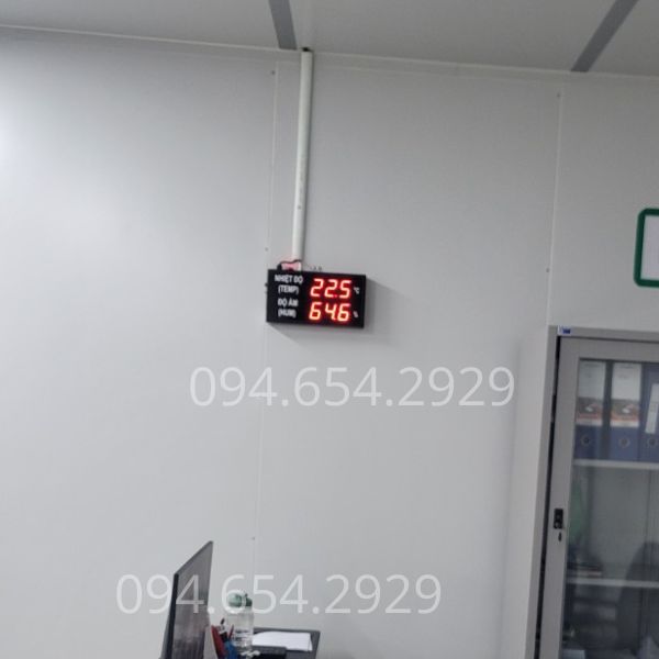 Bảng LED hiển thị nhiệt độ độ ẩm công nghiệp 