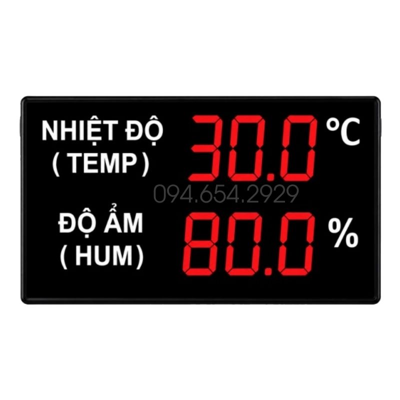 Bảng LED Đo Nhiệt Độ Độ Ẩm Model VHBTH5-5066 3 Bảng led đo nhiệt độ độ ẩm model VHBTH5-5066