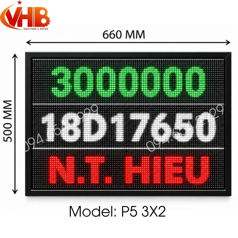 Bảng LED Hiển Thị Thông Tin VHB05-5066 2 Bảng LED hiển thị thông tin VHB05-5066