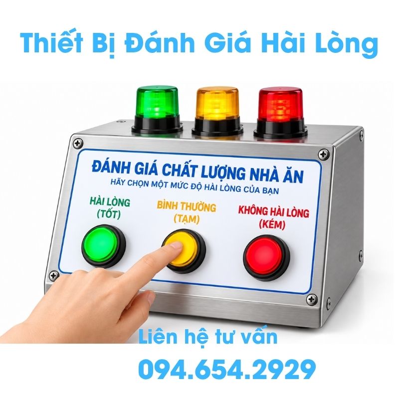 Thiết bị đánh giá hài lòng bữa ăn trong nhà máy |VHB-SAT03