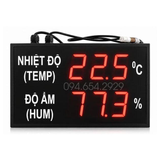 Bảng led đo nhiệt độ độ ẩm