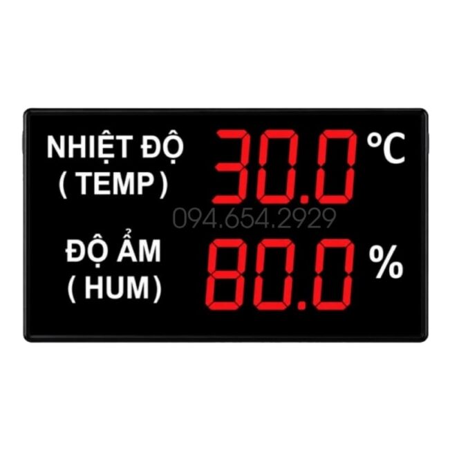 Bảng led đo nhiệt độ độ ẩm