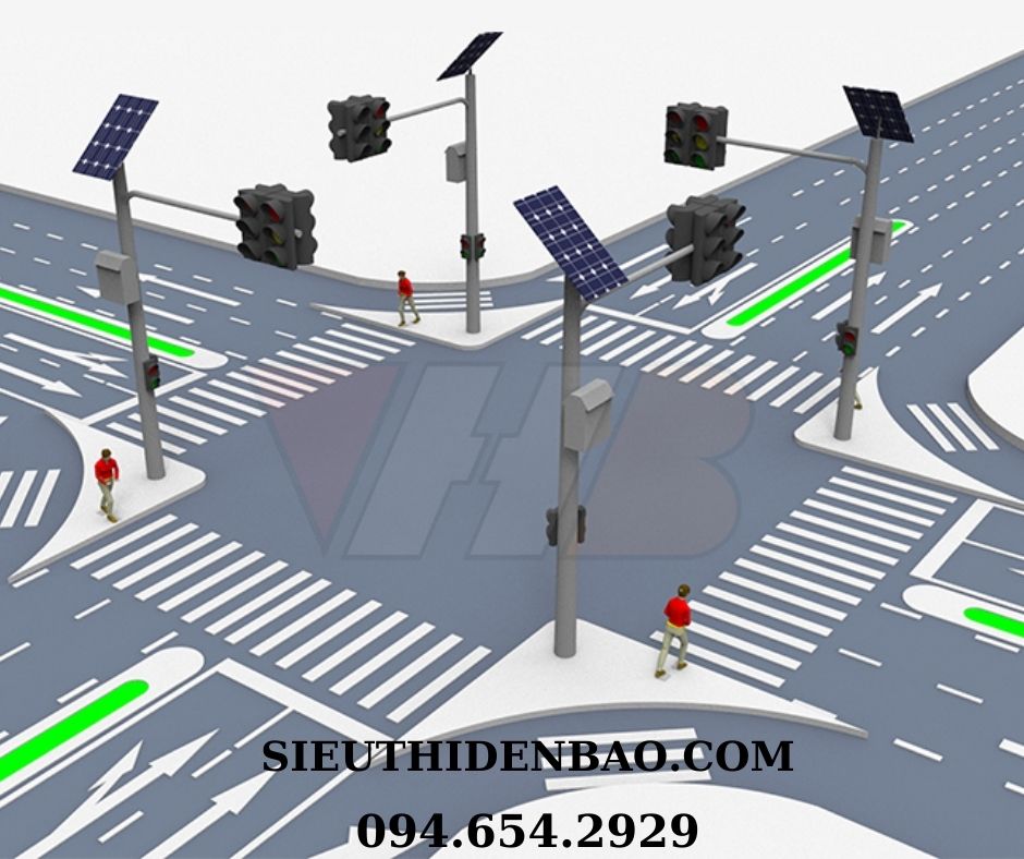 Hình 1: lắp đặt mô hình đèn giao thông