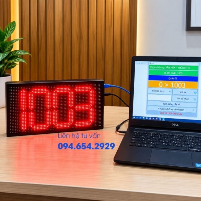 Bảng LED Hiển Thị Số Thứ Tự