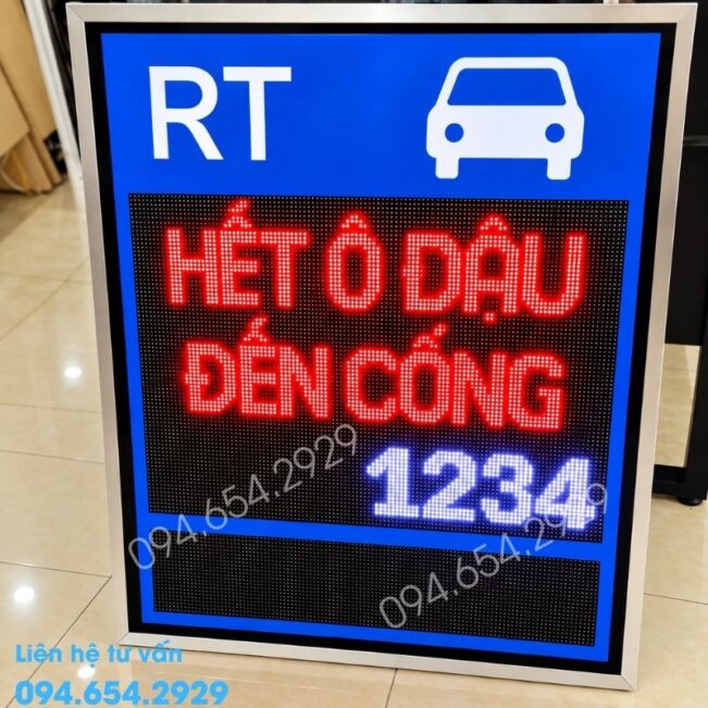 Bảng Led Hiển Thị Chỗ Trống Xe Thông Minh