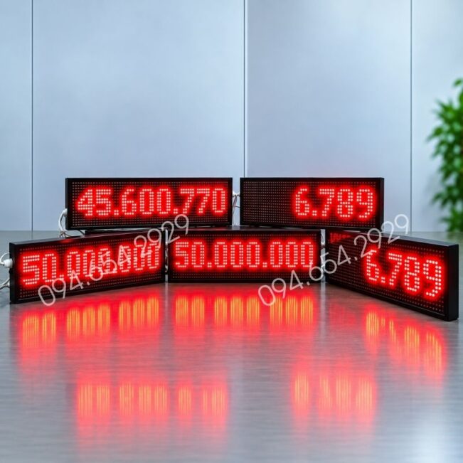 Hình 1: Bảng LED Hiển Thị Khối Lượng Cân