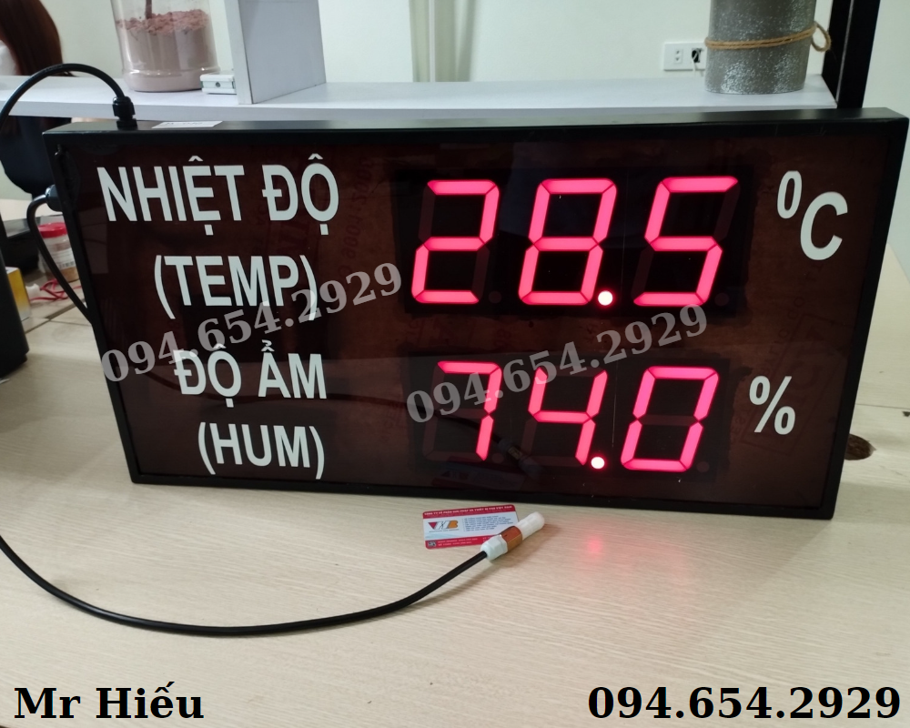 Hình 2: Đồng hồ đo nhiệt độ độ ẩm 