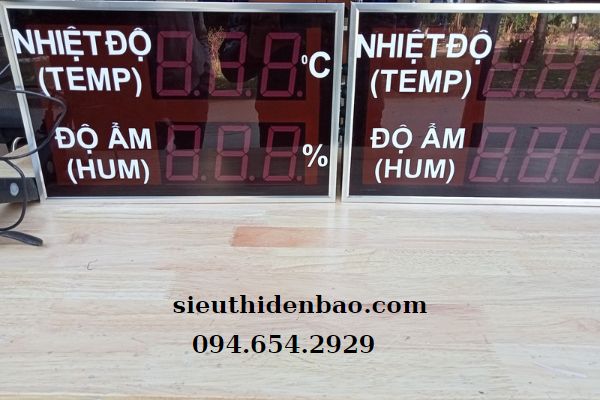 Hình 4: Đồng hồ led nhiệt độ giám sát online