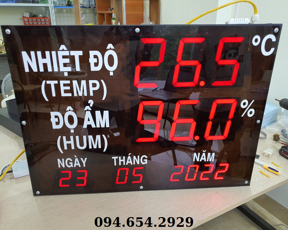 Bảng LED hiển thị nhiệt độ độ ẩm VHB 04