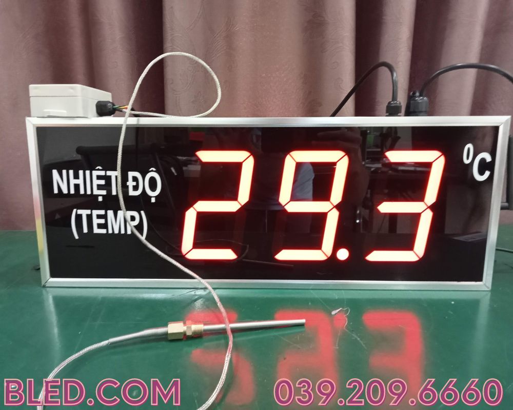 Hình 1: Bảng LED hiển thị giá trị từ cảm biến dòng PT100