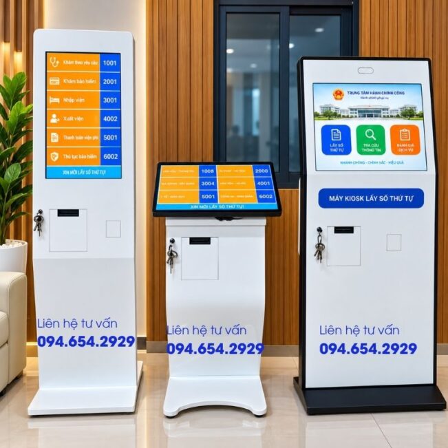 Hình 1: Kiosk lấy số tự động