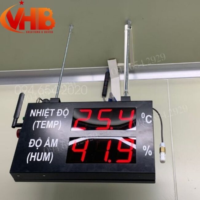 Bảng LED Theo Dõi Nhiệt Độ Độ Ẩm Công Nghiệp