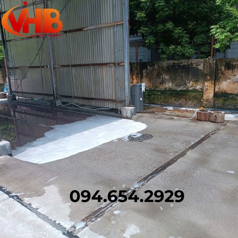 Hệ thống phun khử khuẩn cho xe ra vào nhà máy