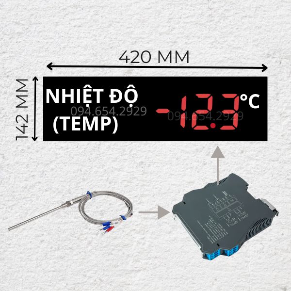 Bảng led đo nhiệt độ kho lạnh
