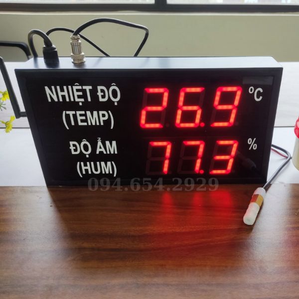 Bảng LED hiển thị nhiệt độ độ ẩm công nghiệp