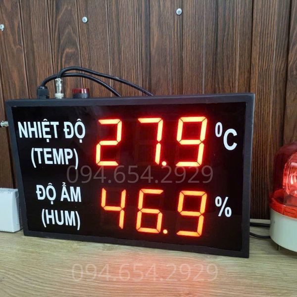 bảng led nhiệt độ độ ẩm kết nối mạng internet