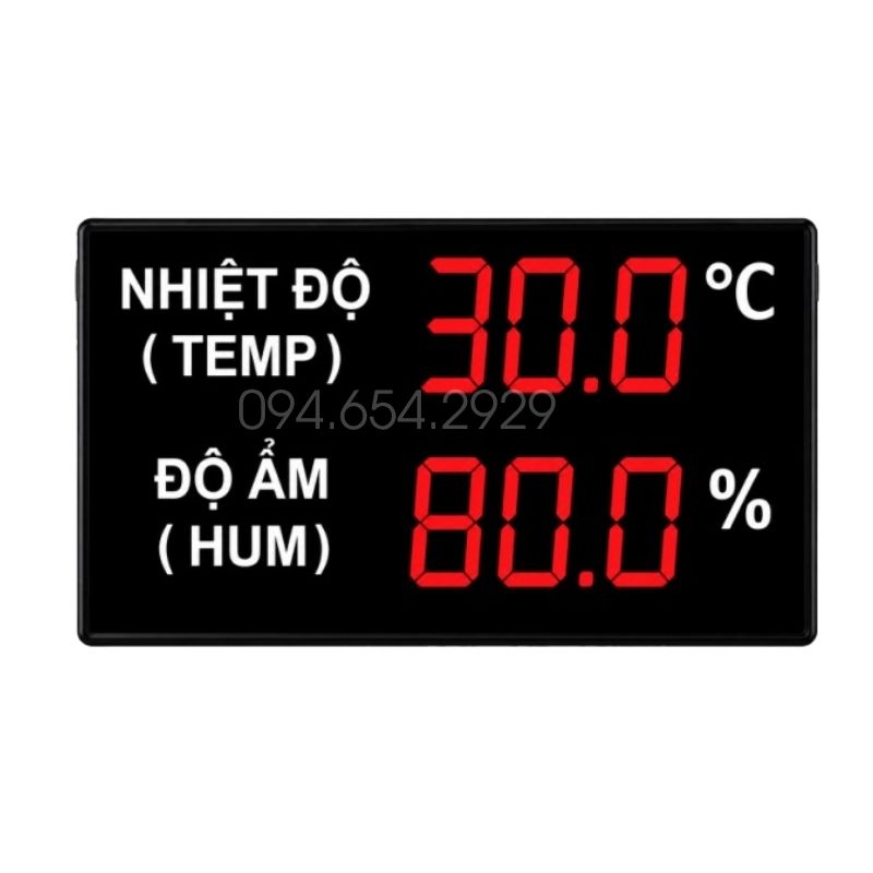 Bảng led đo nhiệt độ độ ẩm model VHBTH3-2540