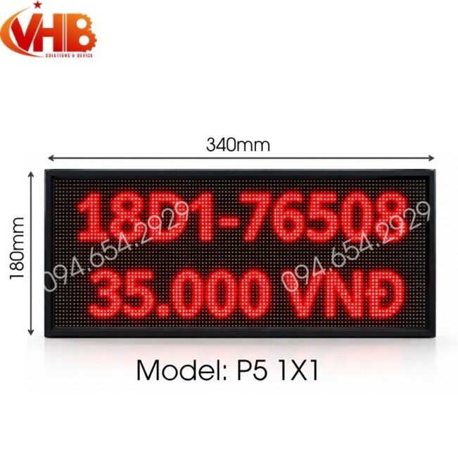 Bảng led hiển thị thông tin VHB05-1834