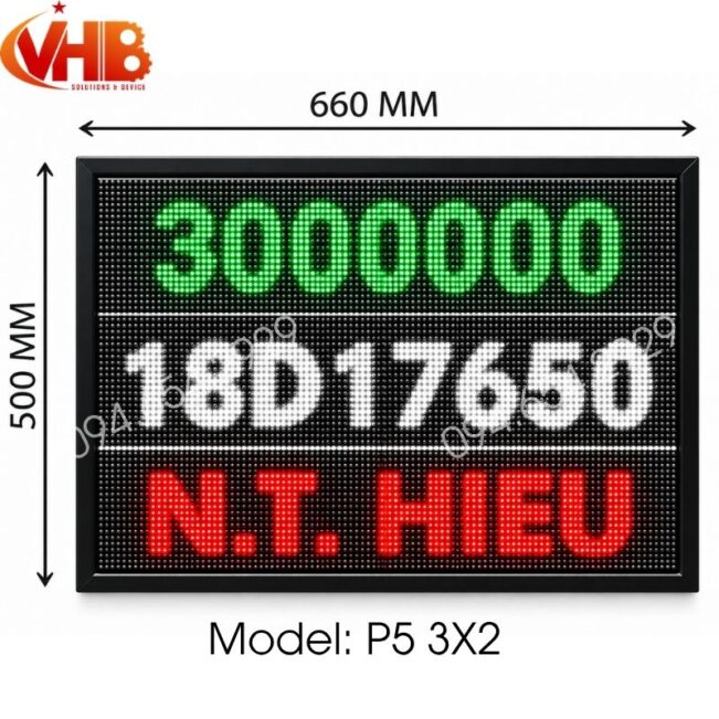 Bảng LED hiển thị thông tin VHB05-5066