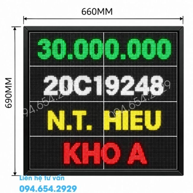 Bảng LED Hiển Thị Thông Tin VHB05-6960