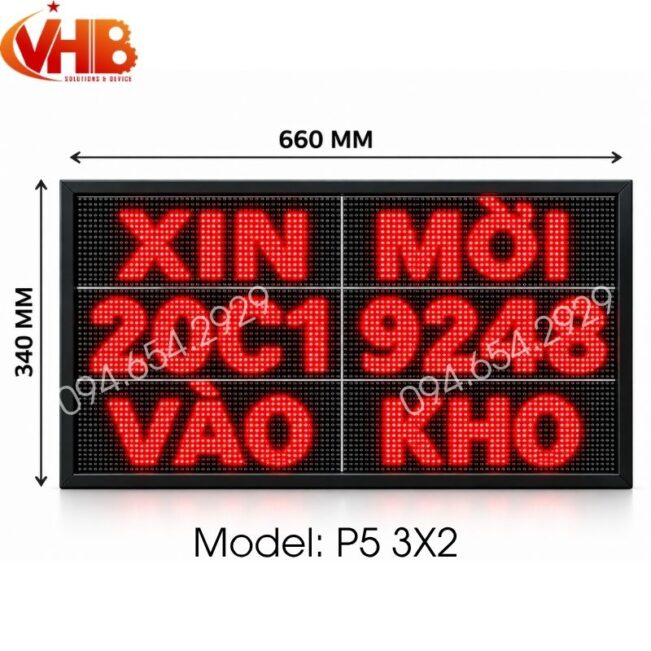 Bảng LED hiển thị thông tin VHB10-5066